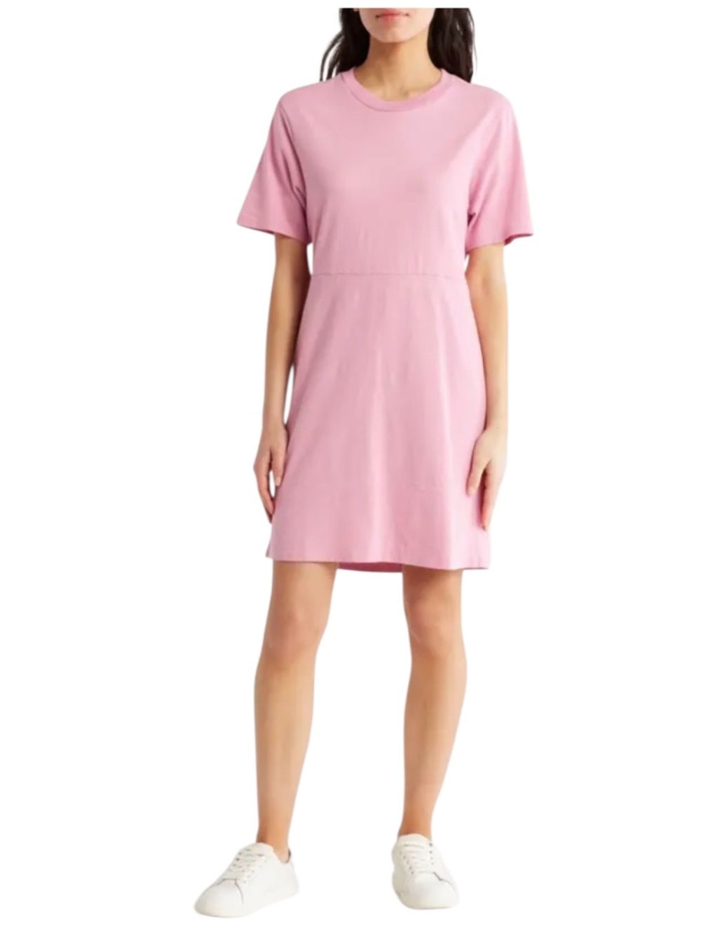 Melrose and Market Pink T Shirt Detached Back Dress Size Medium